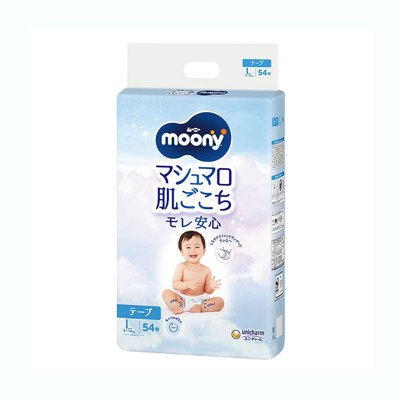 Підгузки Moony розмір L (9-14 кг), 54 шт
